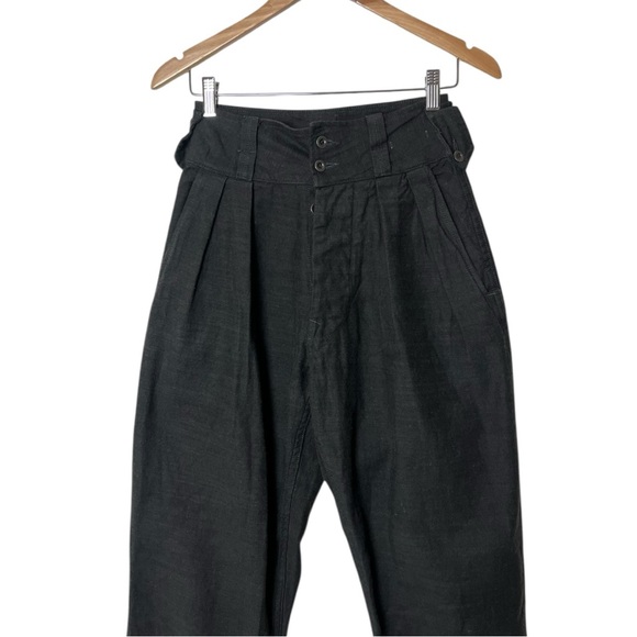 Imogene + Willie Diana Pants Women’s Dark Charcoal High Rise Pleated USA 24 - Picture 3 of 10